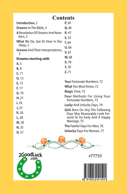 Solid Gold Dream Book