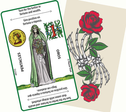Divination Witch Book and Card Set of the Holy Death
