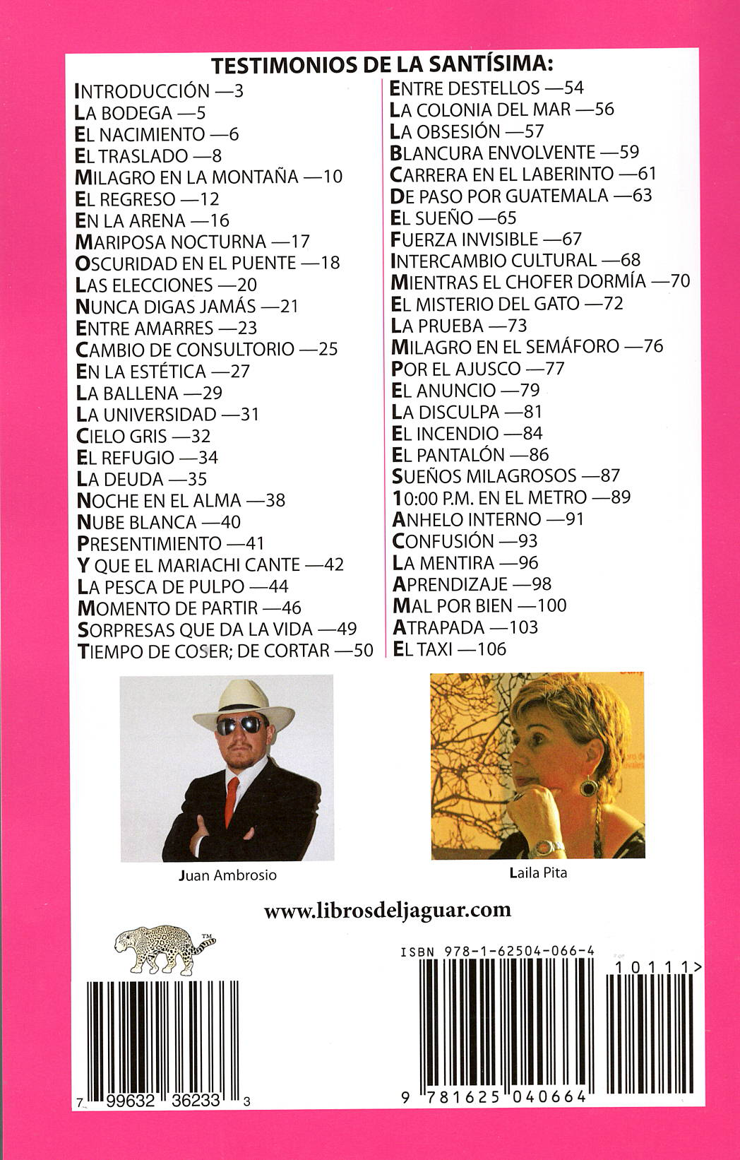 Testimonios de la Santísima, por Juan Ambrosio