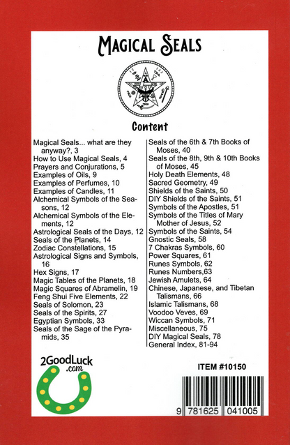 Magical Seals, Ancient Secrets of Amulets, Symbols And Talismans: Plus DIY Instructions to Make Your Own Magical Seals