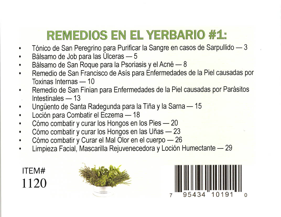 Yerbario Acné Y Sarpullido, por Sylvia Carlock