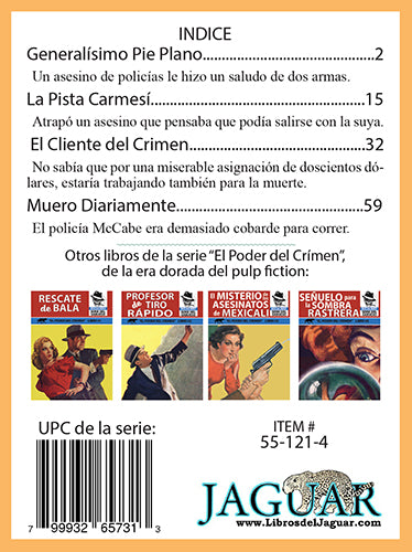 El Poder del Crimen - Set de Cinco Novelas De Aventuras, Policiaca, Acción Y Calle Violenta