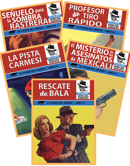 El Poder del Crimen - Set de Cinco Novelas De Aventuras, Policiaca, Acción Y Calle Violenta
